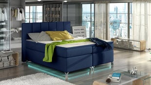 Кровать  Basilio LED, 160х200 см, голубая цена и информация | Кровати | kaup24.ee