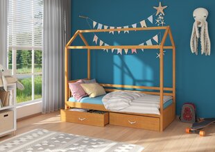 Кровать ADRK Furniture Rose 90x200 см, коричневая цена и информация | Детские кровати | kaup24.ee