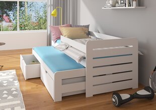 Детская кровать ADRK Furniture Tomi с боковой защитой, 90х200 см, серая цена и информация | Детские кровати | kaup24.ee