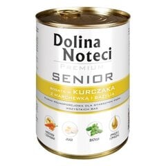 Dolina Noteci Premium Senior kana, porgandite ja basiilikuga, 400 g hind ja info | Dolina Noteci Lemmikloomatarbed | kaup24.ee