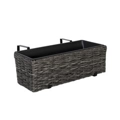 Rõdu lillekast Wicker 60x19x18cm hind ja info | Dekoratiivsed lillepotid | kaup24.ee