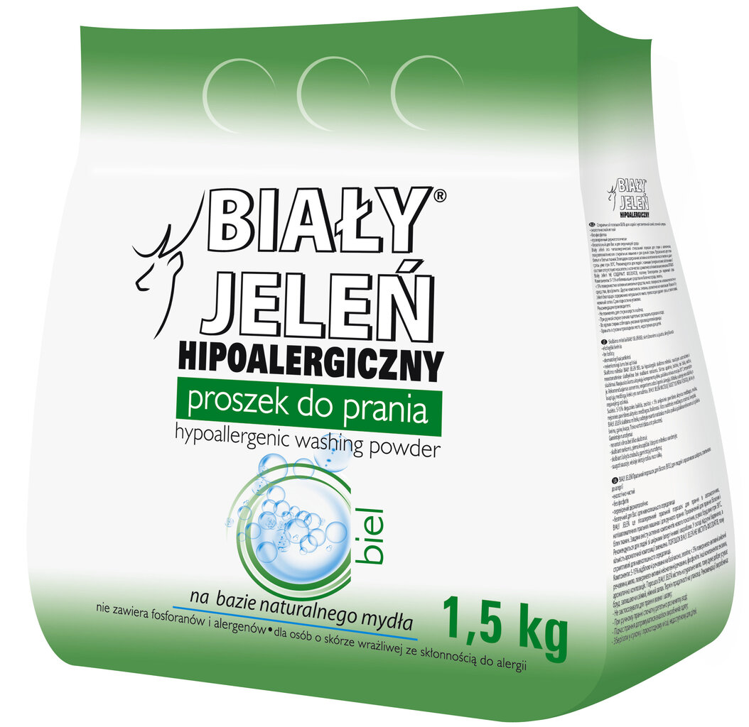 Pesupulber Bialy Jelen Biel, 1,5 kg hind ja info | Pesuvahendid | kaup24.ee