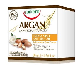 Näokreem argaaniaõliga küpsele nahale Equilibra Argan Natural Youth 50 ml цена и информация | Кремы для лица | kaup24.ee