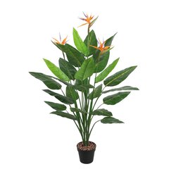 Kunstpuu BIRD OF PARADISE, H150cm, must pott hind ja info | Kunstlilled | kaup24.ee