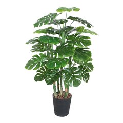 Kunstpuu MONSTERA, H120cm, 5 tüvega, must pott hind ja info | Kunstlilled | kaup24.ee