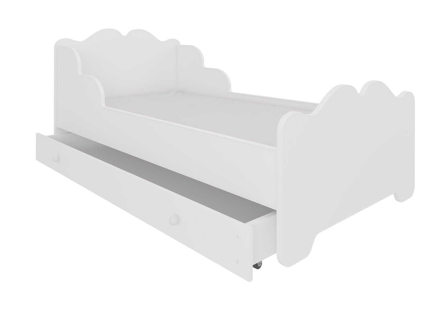 Lastevoodi ADRK Furniture Ximena, 70x140 cm, valge hind ja info | Lastevoodid | kaup24.ee