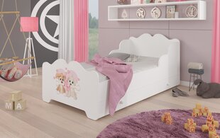 Lastevoodi ADRK Furniture Ximena two dogs, 80x160 cm, valge цена и информация | Детские кровати | kaup24.ee
