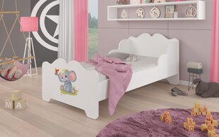 Lastevoodi ADRK Furniture Ximena Elephant, 80x160 cm, valge цена и информация | Детские кровати | kaup24.ee