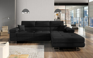 Мягкий угловой диван  Armando, черный цена и информация | Угловые диваны | kaup24.ee