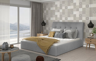 Кровать  Inge 200х200 см, серый цвет цена и информация | Кровати | kaup24.ee