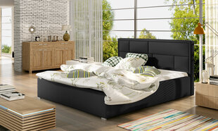 Кровать Latina MD, 160х200 см, черный цвет цена и информация | Кровати | kaup24.ee