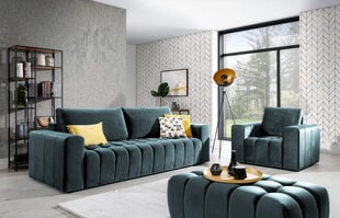 3-osaline pehmemööblikomplekt Lazaro, sinine hind ja info | Pehme mööbli komplektid | kaup24.ee