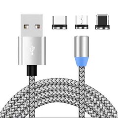 Magnetiline USB laadimiskaabel 3in1 hind ja info | Mobiiltelefonide laadijad | kaup24.ee