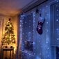 LED-kardin, 300 LED-iga (3x3m) ja 8 kaugtaimeriga režiimi (puhas valge) цена и информация | Jõulutuled | kaup24.ee