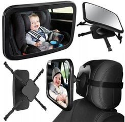 Autopeegel lapse vaatamiseks Xtrobb, 30x29 cm, must hind ja info | Autoistmete lisavarustus | kaup24.ee