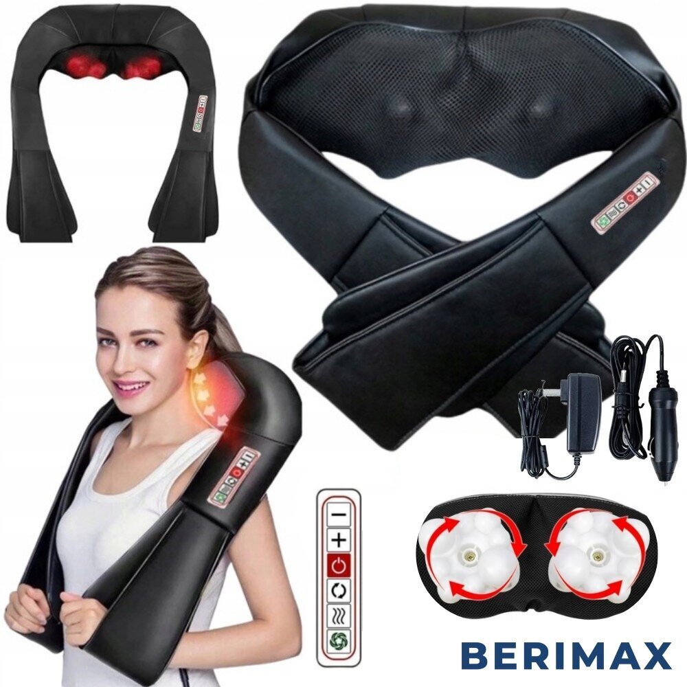 Shiatsu-masseerija Berimax KMA3BK BRM_1504023BK цена и информация | Massaažiseadmed | kaup24.ee