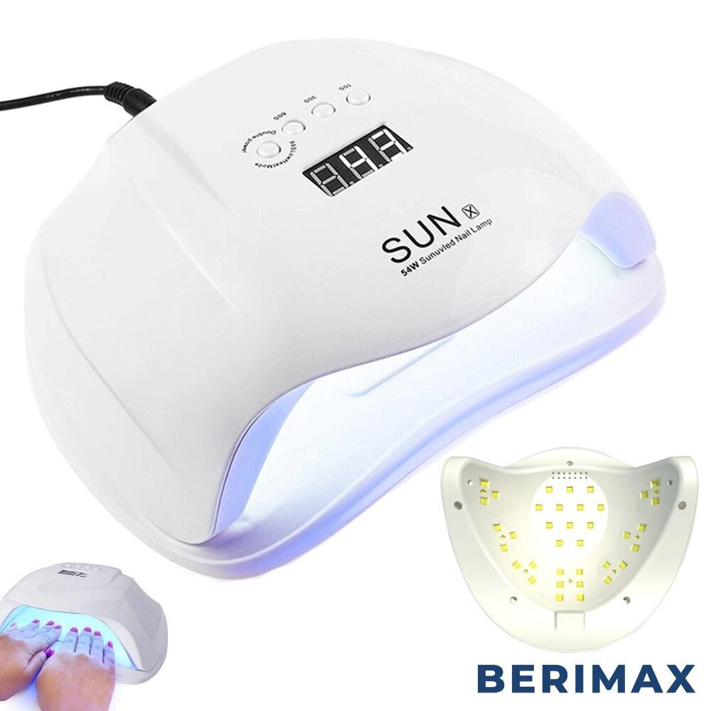 UV küünelamp Berimax SunX 54W BRM_1908053 цена и информация | Maniküüri, pediküüri tarvikud | kaup24.ee