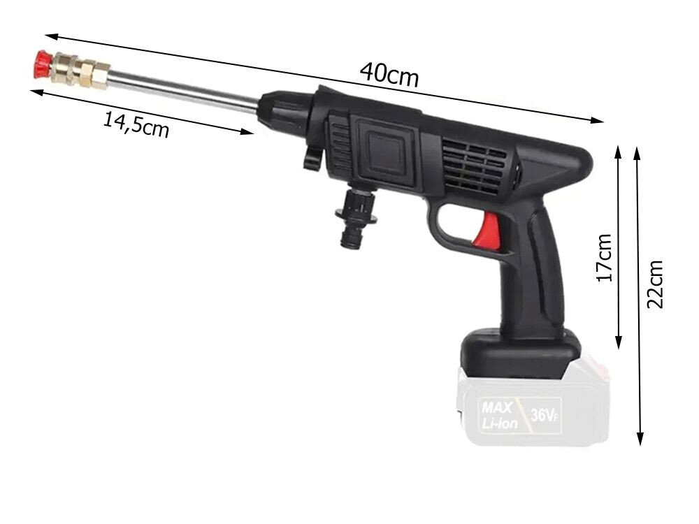 Juhtmeta kõrgsurvepesur + tarvikud Berimax BRM_5907451348475 hind ja info | Survepesurid | kaup24.ee