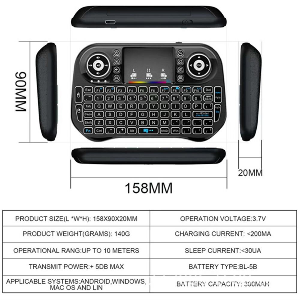 Berimax Mini BRM_2201103 hind ja info | Klaviatuurid | kaup24.ee