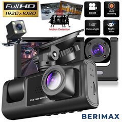 Videosalvesti BerimaxP09 3 kaameraga BRM_0201126 цена и информация | Видеорегистраторы | kaup24.ee