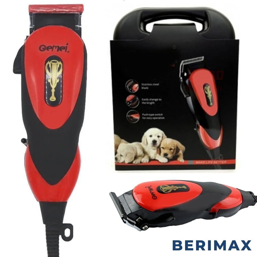 Koera- ja kassi karvade trimmer Berimax Gemei PRO 3201 BRM_0402101 hind ja info | Hooldusvahendid loomadele | kaup24.ee