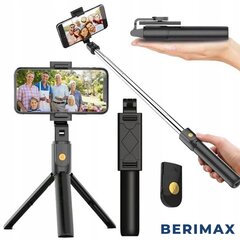 Berimax 3in1 Isikustatud nahkhiir koos kaugjuhtimispuldiga BRM_5904653723086 цена и информация | Моноподы для селфи («Selfie sticks») | kaup24.ee