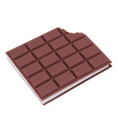 Записная книжка Шоколад, 9 см x 10 см, коричневая цена и информация | Канцелярские товары | kaup24.ee