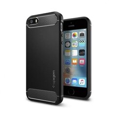 Spigen, sobib iPhone 5/5S/SE, Must hind ja info | Telefoni kaaned, ümbrised | kaup24.ee