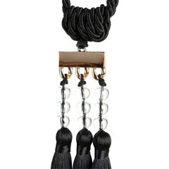 Декоративная верёвка nora 66х30 см чёрная цена и информация | Принадлежности для изготовления украшений, бисероплетения | kaup24.ee