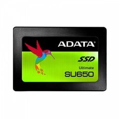 ADATA 120GB 2,5" SATA SSD Ultimate SU650 hind ja info | Sisemised kõvakettad (HDD, SSD, Hybrid) | kaup24.ee