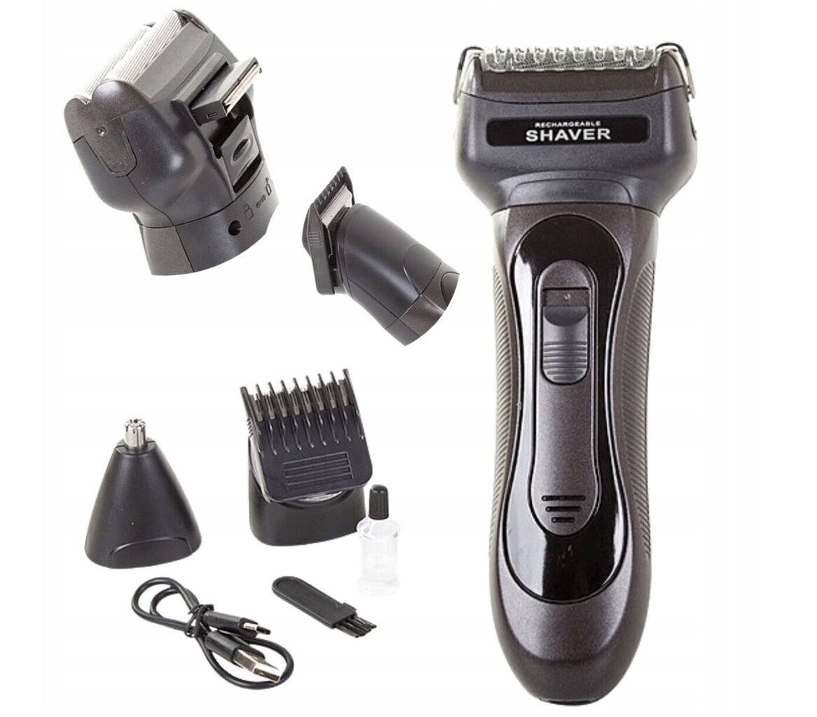 Juuste-, habeme- ja ninakarvade trimmer, 3-in-1 цена и информация | Juukselõikusmasinad, trimmerid | kaup24.ee