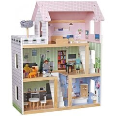 Деревянный кукольный домик с подсветкой Enero цена и информация | Игрушки для девочек | kaup24.ee