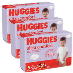 Teipmähkmed Huggies Ultra Comfort 5, 11-25kg, 126 tk цена и информация | Подгузники | kaup24.ee