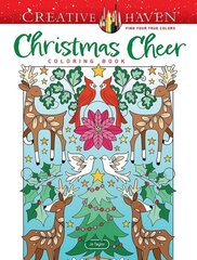 Creative Haven Christmas Cheer Coloring Book цена и информация | Книги для малышей | kaup24.ee