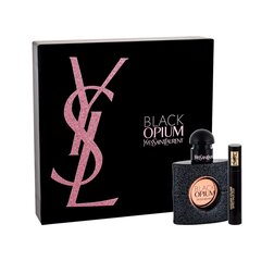 Komplekt Yves Saint Laurent: parfüümvesi Black Opium EDP naistele 30 ml + volüümi andev ripsmetušš Volume Effet Faux Cils 2 ml hind ja info | Naiste parfüümid | kaup24.ee