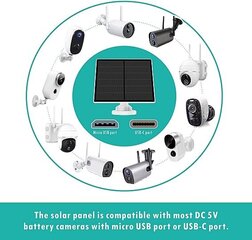 Päikesepaneel YCTechLife valvekaameratele, 2 tk hind ja info | Valvekaamerad | kaup24.ee