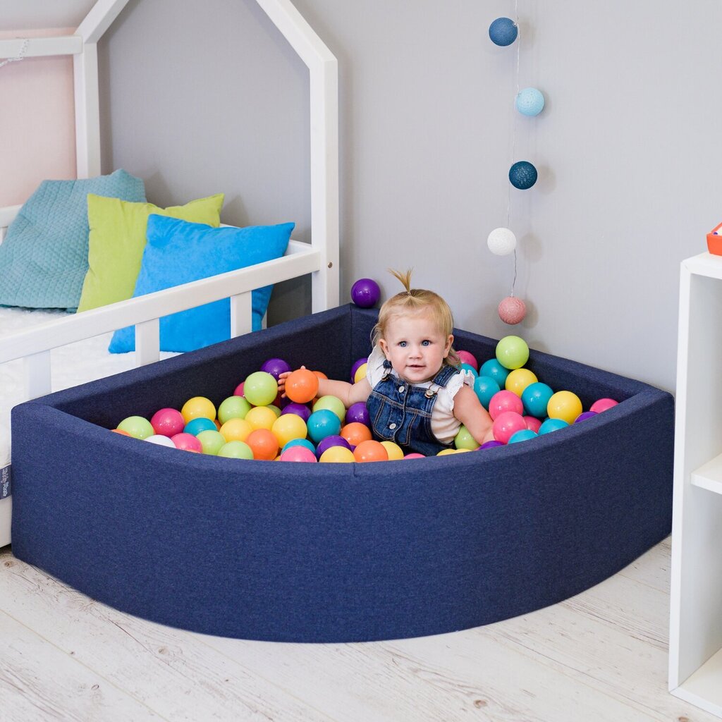 Pallibassein KiddyMoon 90x30cm/600, sinine hind ja info | Imikute mänguasjad | kaup24.ee