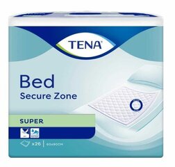 TENA Bed Super Secure Zone 60x90, 26p цена и информация | Подгузники, прокладки, одноразовые пеленки для взрослых | kaup24.ee