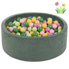 KiddyMoon 90X30 см/200 шаров ∅ 7 см/2,75 дюйма, углубление для детских поролоновых мячей, сертифицировано, сделано в ЕС, Spring: L.Green/Green/Yellow/Light Pink/Pink цена и информация | Игрушки для малышей | kaup24.ee