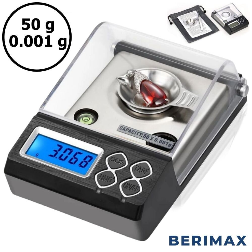 Laboratoorne kaal Berimax CT-33 50-0,001g BRM_0101006 цена и информация | Köögikaalud | kaup24.ee