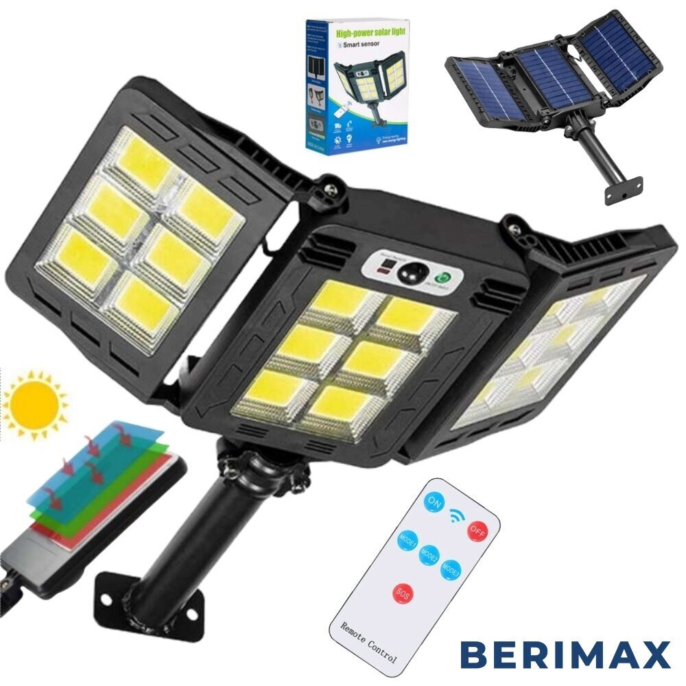 Tänavavalgusti päikesepatareiga Berimax SL4019 450W BRM_14090464 цена и информация | Aia- ja õuevalgustid | kaup24.ee