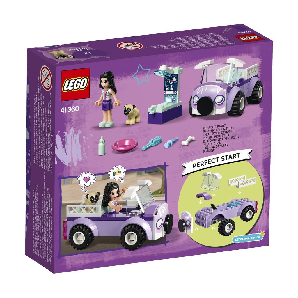 41360 LEGO® Friends Emma mobiilne veterinaarkliinik цена и информация | Klotsid ja konstruktorid | kaup24.ee