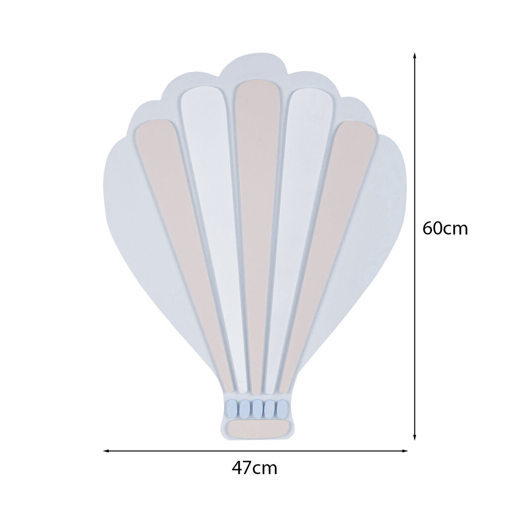 KiddyMoon seinakaunistus 3D seinaskulptuurid Lasteaia aksessuaarid lastele MDF-st Beebi seinakaunistus Montessori lõbus kaunistus õhupalli muster sinine hind ja info | Sisustuselemendid | kaup24.ee