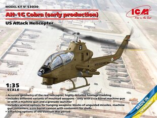 Liimitav mudel ICM 53030 US Attack Helicopter AH-1G Cobra (early production) 1/35 цена и информация | Склеиваемые модели | kaup24.ee