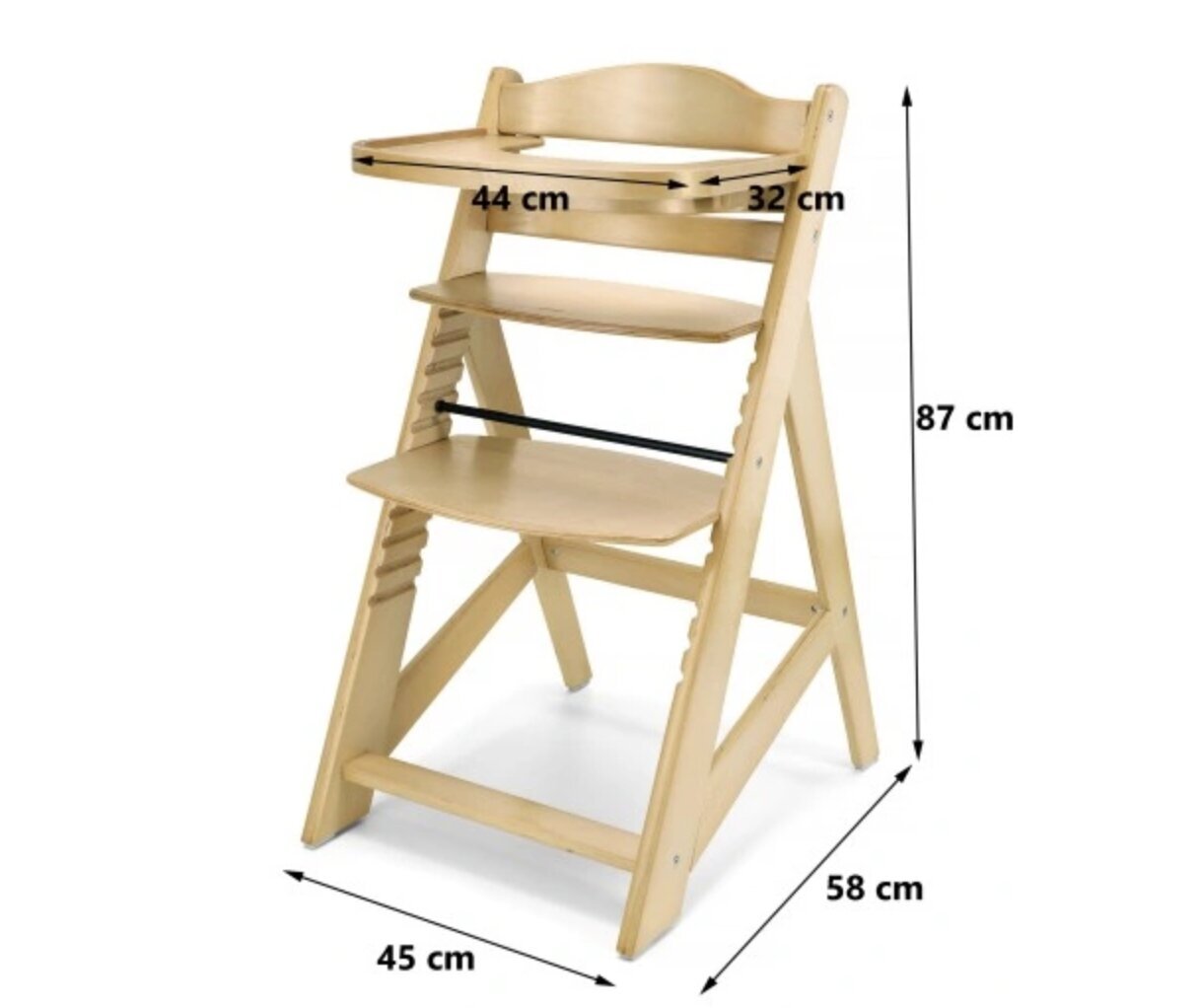 Söögitool Moby System 87 x 58 x 45 cm hind ja info | Laste söögitoolid | kaup24.ee