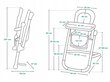 Söögitool Lionel 105 x 54 x 85 cm hind ja info | Laste söögitoolid | kaup24.ee