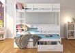 Narivoodi Adrk Furniture Etapo, 80x180 cm, valge/pruun hind ja info | Lastevoodid | kaup24.ee