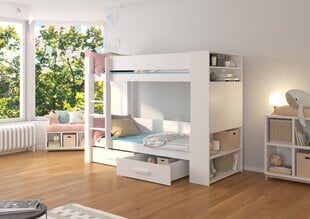 Кровать двухъярусная Adrk Furniture Garet, 80x180 см, белый цвет цена и информация | Детские кровати | kaup24.ee