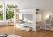Narivoodi Adrk Furniture Garet, 80x180 cm, valge цена и информация | Lastevoodid | kaup24.ee