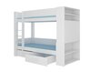 Narivoodi Adrk Furniture Garet, 80x180 cm, valge hind ja info | Lastevoodid | kaup24.ee